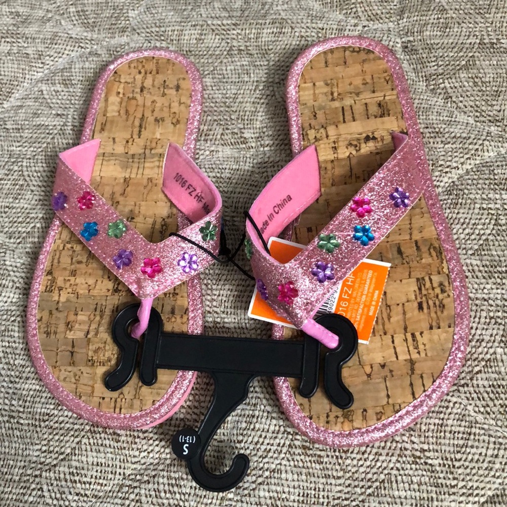 Girls Glitter Sandals size S 13/1